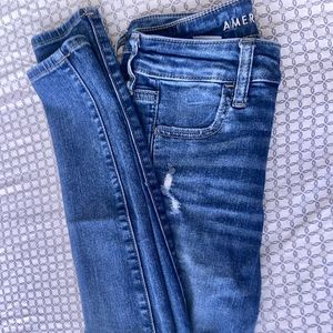 Dark blue American eagle ripped jeans